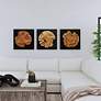 3_Uttermost Kolini 20" Square 3-Piece Teak Wood Wall Decor Set more views
