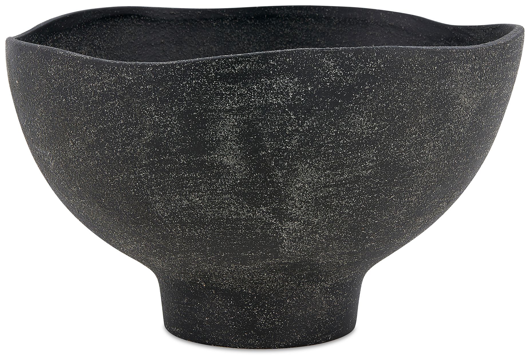 Image 2 Uttermost Komorebi 13" Wide Matte Black Outdoor Bowl