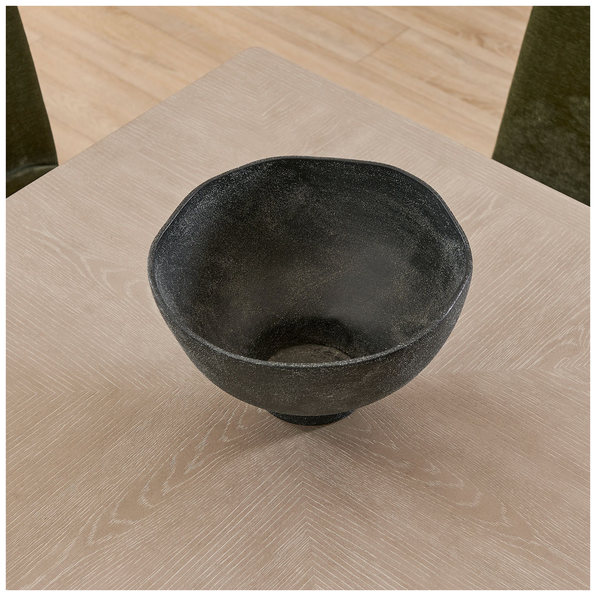 Image 5 Uttermost Komorebi 13" Wide Matte Black Outdoor Bowl more views