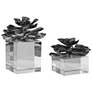 Thumbnail2 of Uttermost Korba Silver and Crystal 2-Piece Indian Lotus Set