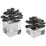 3_Uttermost Korba Silver and Crystal 2-Piece Indian Lotus Set more views