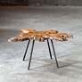 Thumbnail3 of Uttermost Kravitz 38"W Light Honey and Black Accent Table more views