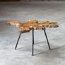 Thumbnail4 of Uttermost Kravitz 38"W Light Honey and Black Accent Table more views