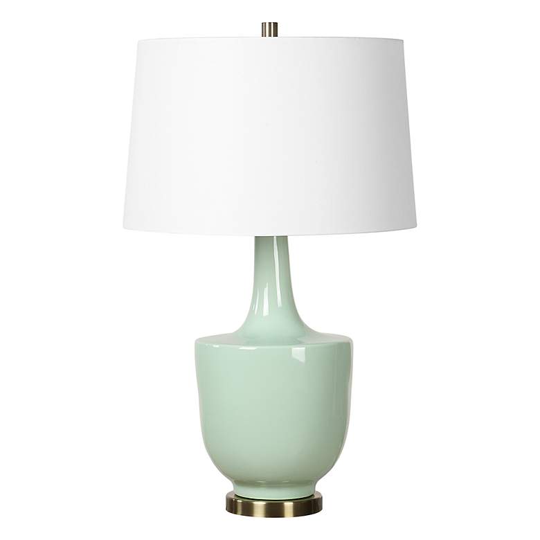 Image 2 Uttermost Kyla 30" High Mint Green Ceramic Table Lamp