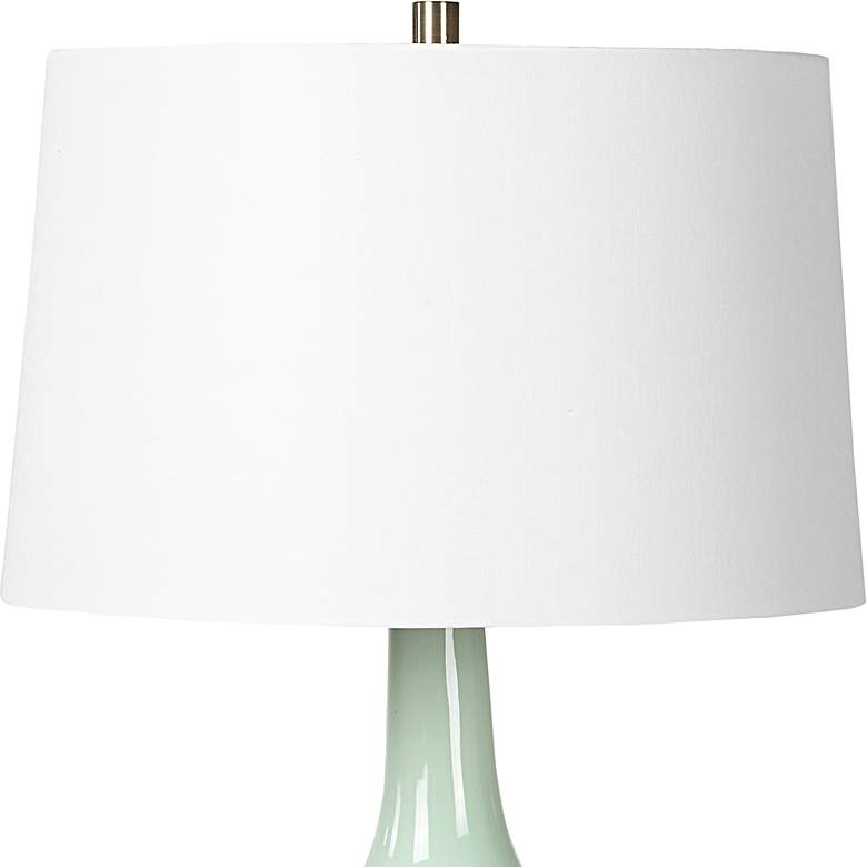 Image 4 Uttermost Kyla 30" High Mint Green Ceramic Table Lamp more views