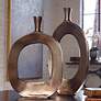 Thumbnail1 of Uttermost Kyler 22" High Bronze Aluminum Vases Set of 2