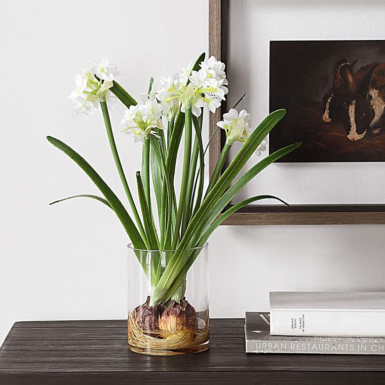 Image 1 Uttermost Lacey 17" High Daffodil Accent