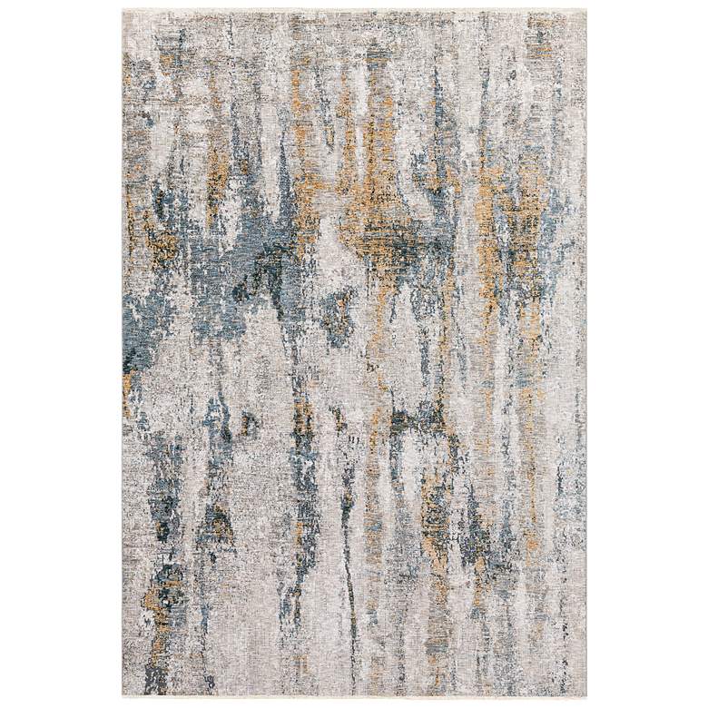 Image 2 Uttermost Ladoga 71506 5&#39;x7&#39;6 inch Light Beige and Blue Area Rug