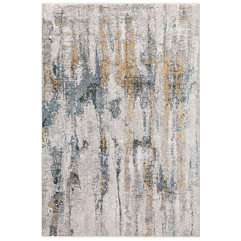 Image 2 Uttermost Ladoga 71506 5'x7'6" Light Beige and Blue Area Rug