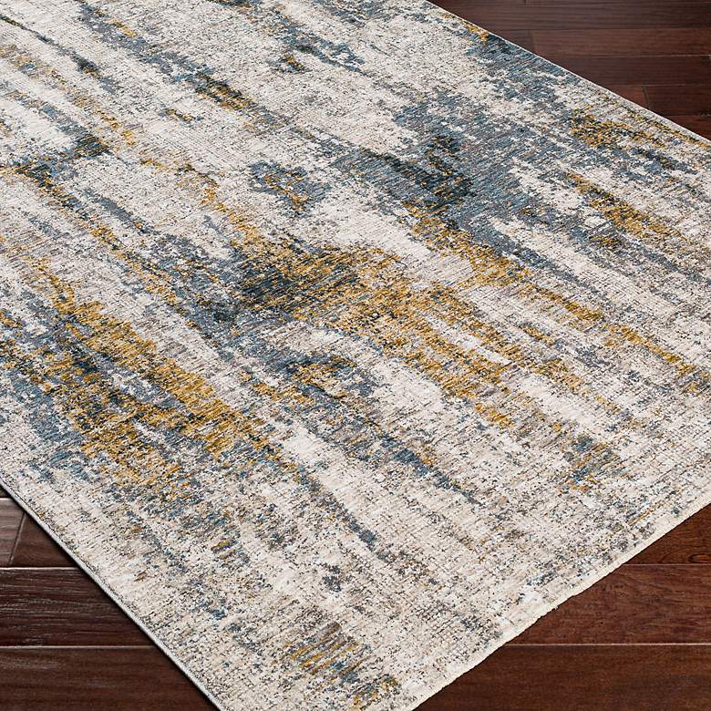 Image 3 Uttermost Ladoga 71506 5'x7'6" Light Beige and Blue Area Rug more views