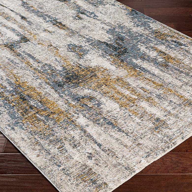 Image 3 Uttermost Ladoga 71506 5&#39;x7&#39;6 inch Light Beige and Blue Area Rug more views