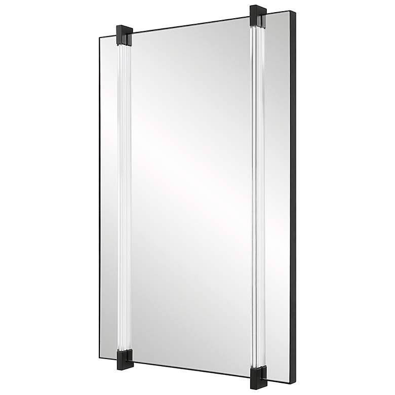 Image 4 Uttermost Ladonna 37 3/8" x 24 1/4" Black Mirror more views