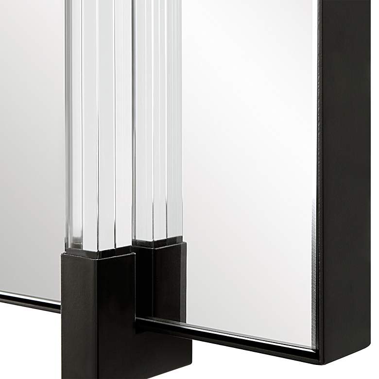 Image 5 Uttermost Ladonna 37 3/8" x 24 1/4" Black Mirror more views