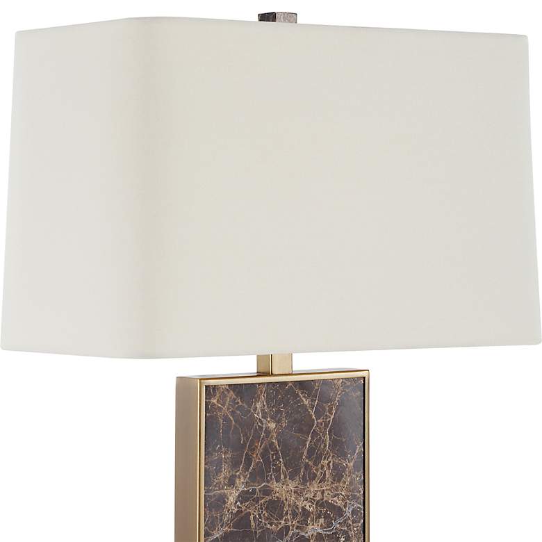 Image 6 Uttermost Lafferty Emperador Dark Brown Marble Table Lamp more views