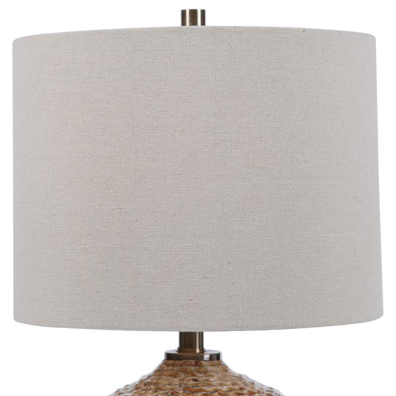 Image 3 Uttermost Lagos 22" High Brown and Taupe Ceramic Accent Table Lamp more views