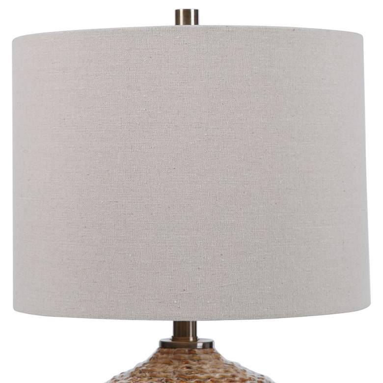 Image 5 Uttermost Lagos 22" High Brown and Taupe Ceramic Accent Table Lamp more views