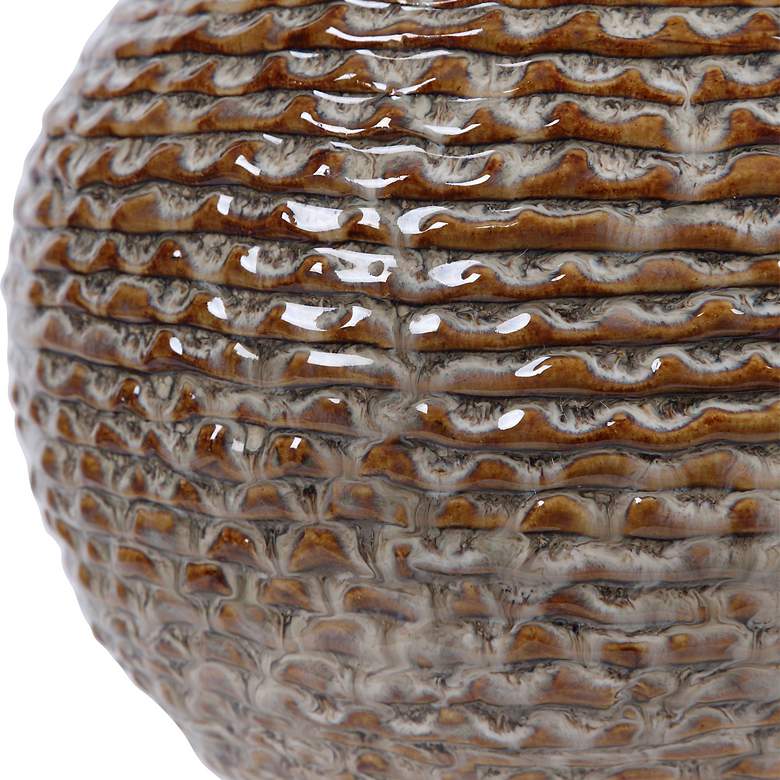 Image 7 Uttermost Lagos 22" High Brown and Taupe Ceramic Accent Table Lamp more views