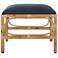 Uttermost Laguna 24"W Navy Fabric Rectangular Small Bench
