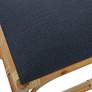 4_Uttermost Laguna 24"W Navy Fabric Rectangular Small Bench more views