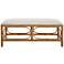 Uttermost Laguna 48" L x 20.5" H Natural Rattan Wrapped Bench