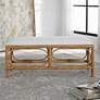 Uttermost Laguna 48" L x 20.5" H Natural Rattan Wrapped Bench