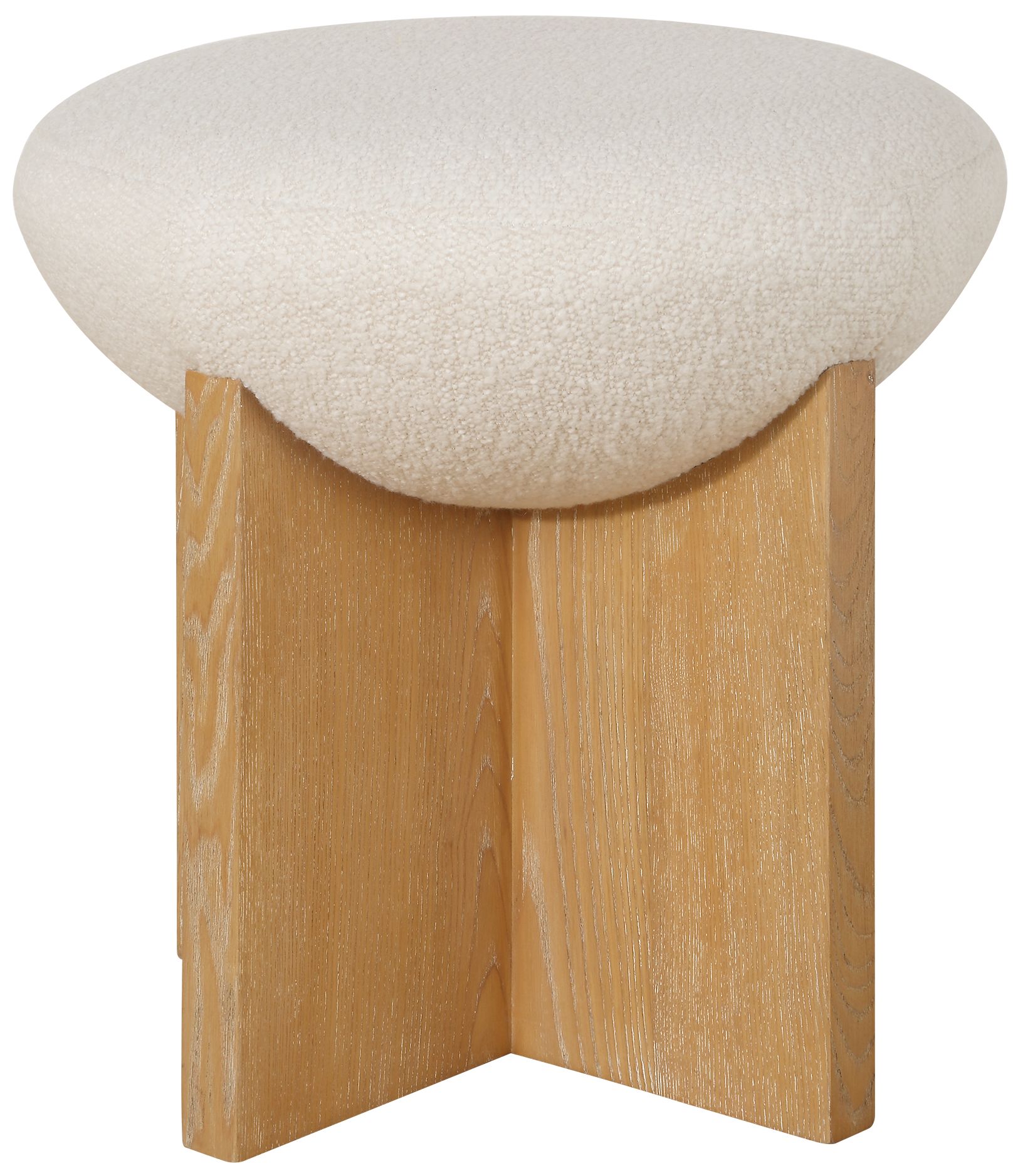 Thumbnail3 of Uttermost Lainie 18 1/2" H Oak Wood Accent Stool more views