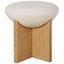 3_Uttermost Lainie 18 1/2" H Oak Wood Accent Stool more views