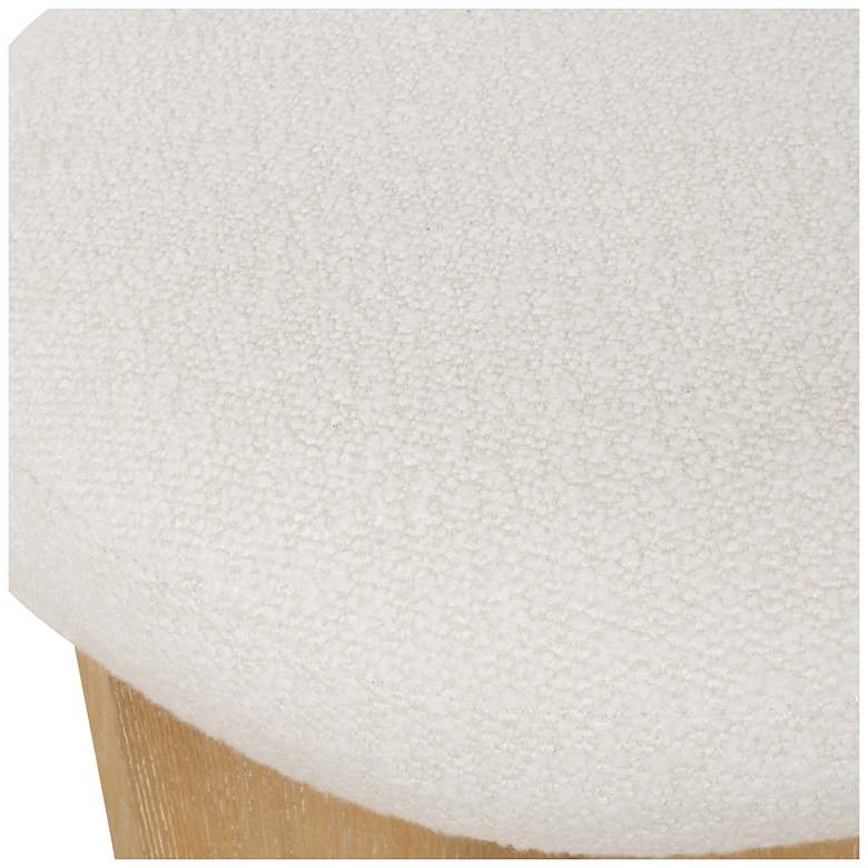 Image 5 Uttermost Lainie 18 1/2" H Oak Wood Accent Stool more views