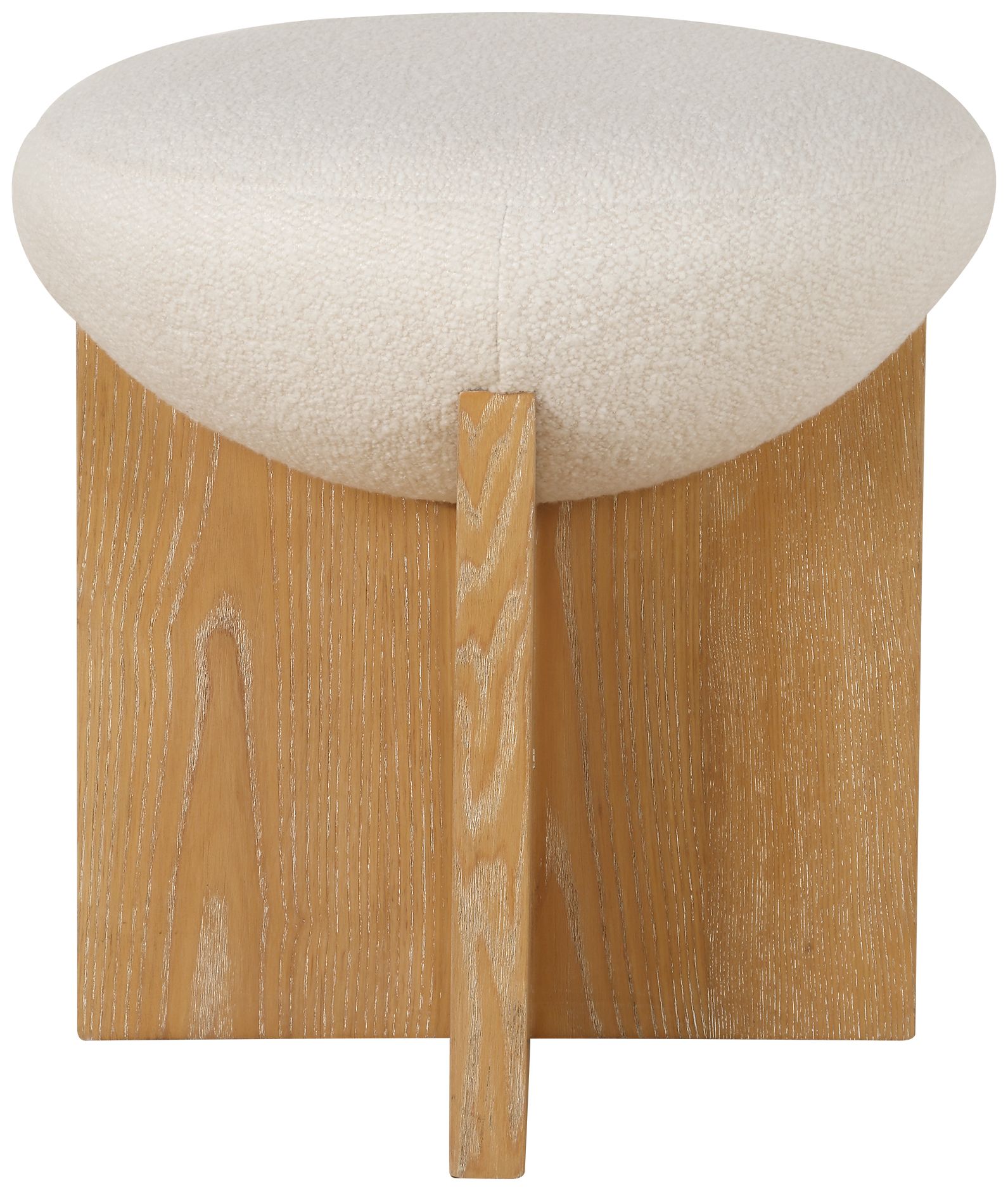 Image 4 Uttermost Lainie 18 1/2" H Oak Wood Accent Stool more views