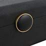 6_Uttermost Lalique 13" Wide Black Rectangular Decorative Box more views