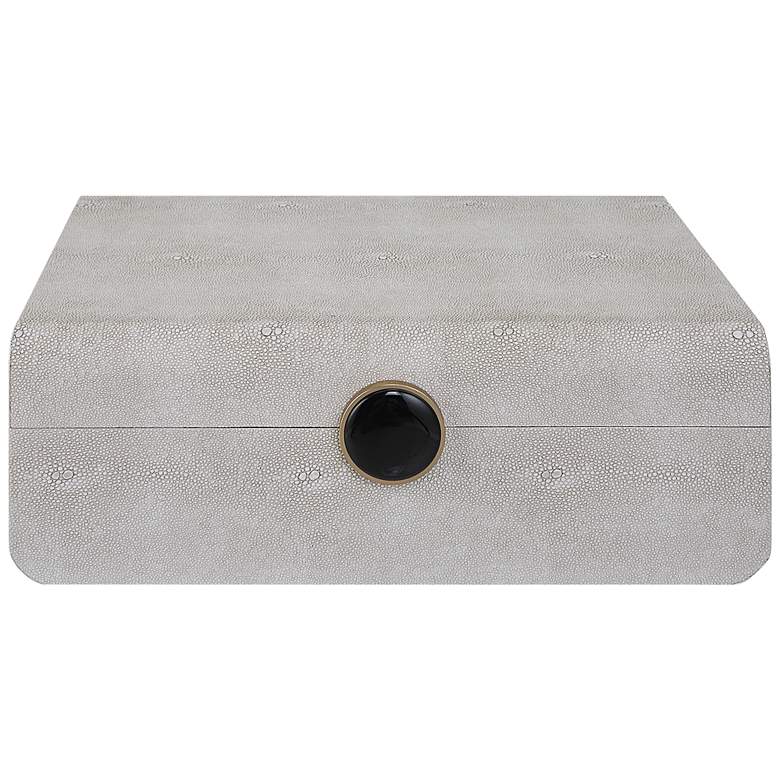 Image 4 Uttermost Lalique 13" Wide White Decorative Box more views