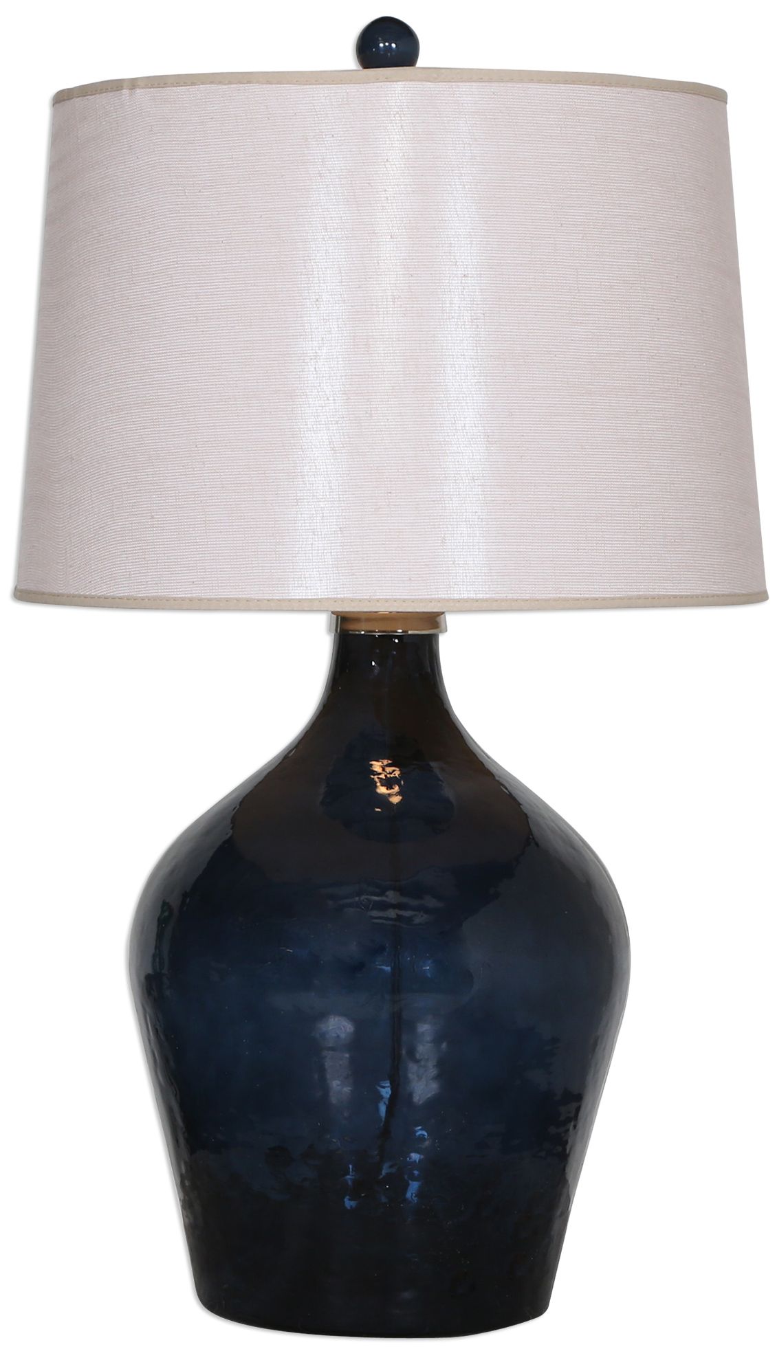 Image 2 Uttermost Lamone 31-in Midnight Blue Glass Lamp