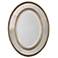 Uttermost Lara Oval Antique Silver 33" High Wall Mirror