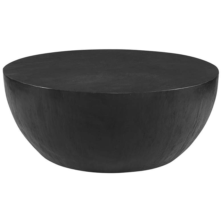 Image 1 Uttermost Lark 42 inch Dia. X 16 inch H Dark Ebony Coffee Table