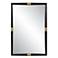 Uttermost Larkin Black and Brass 29 3/4" x 43 1/2 Wall Mirror