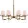 Uttermost Lassen 36" Wide Warm Brass 8-Light Chandelier