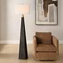3_Uttermost Lathey Tapered Burned Wood Buffet Floor Lamp more views
