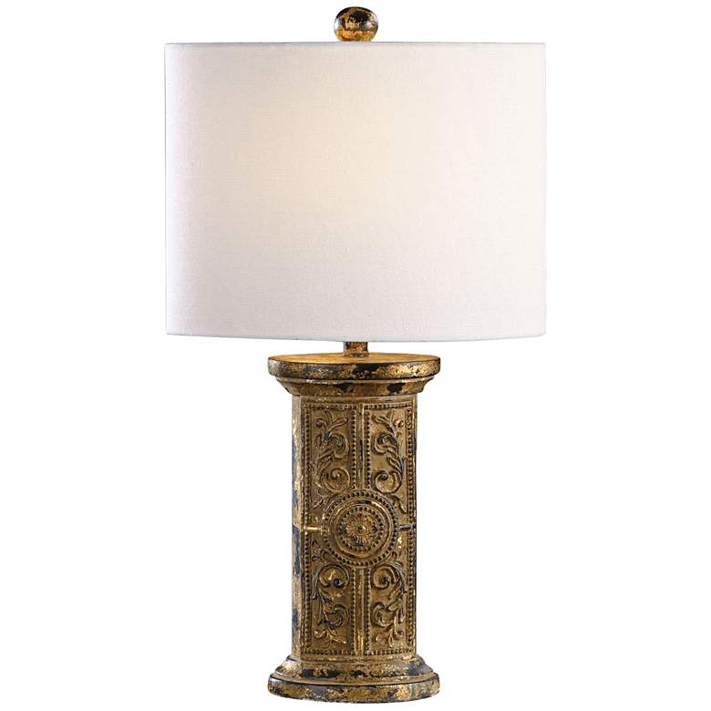 Image 1 Uttermost Latina Gold Column Table Lamp