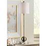 Uttermost Laton 35" High Brass and Crystal Tall Buffet Table Lamp