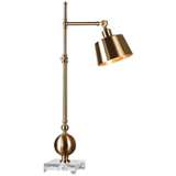Uttermost Laton Brushed Brass Adjustable Task Desk Lamp
