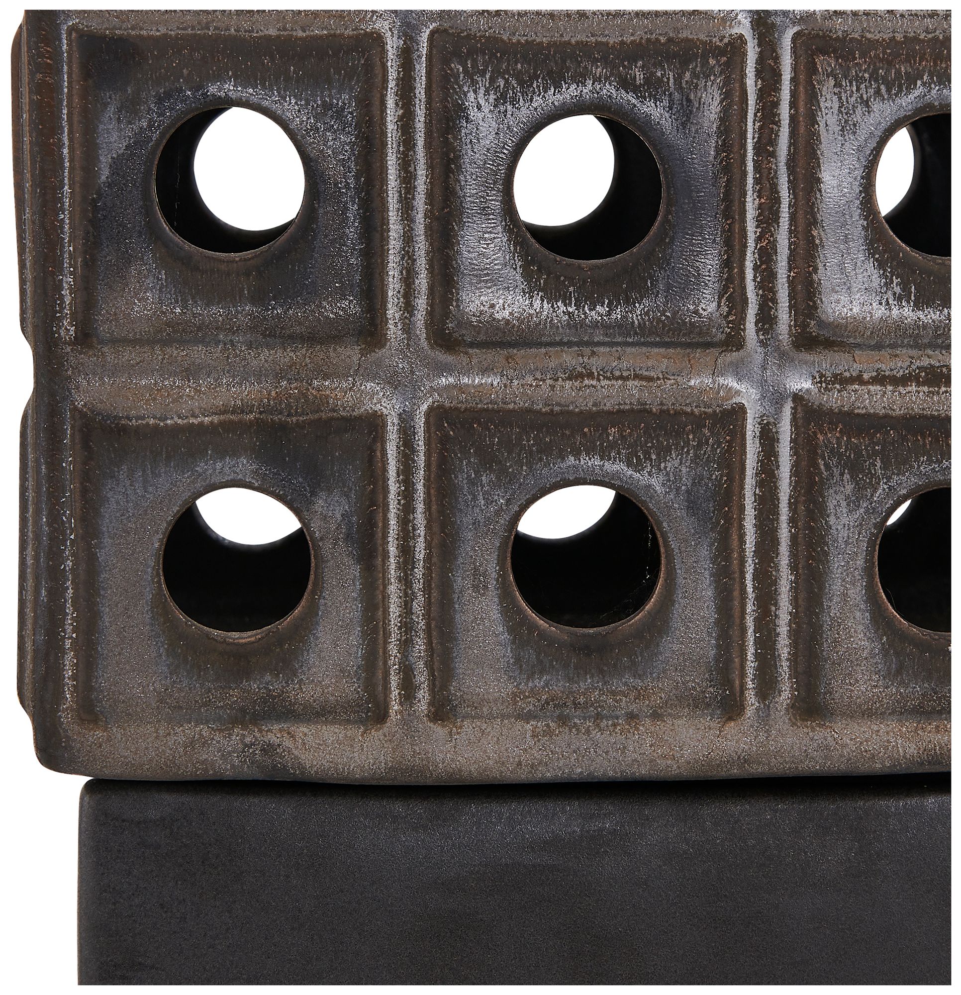 Image 6 Uttermost Lattice Lantern 12" High Bronze Candleholder more views