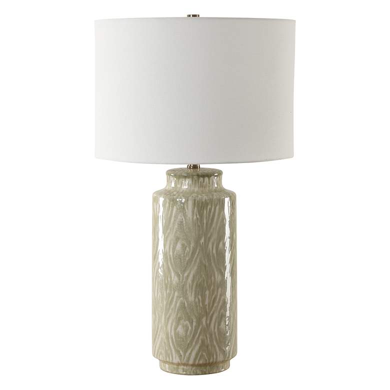 Image 2 Uttermost Laurel 28" High Sage Green Glaze Ceramic Table Lamp