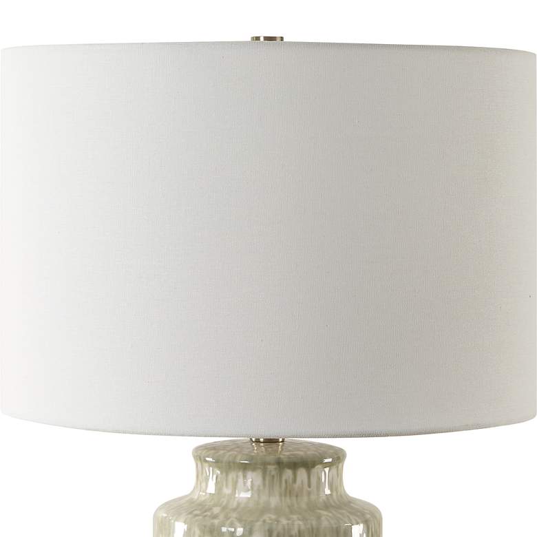 Image 5 Uttermost Laurel 28" High Sage Green Glaze Ceramic Table Lamp more views