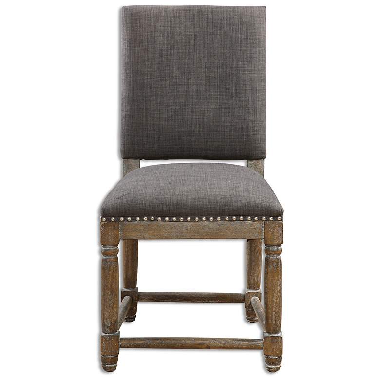 Image 2 Uttermost Laurens 23 1/4" Wide Nailhead Trim Slate Gray Accent Chair