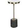 Uttermost Laurier 11 3/4"W Brushed Brass Round Accent Table