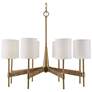 2_Uttermost Lautoka 32" Wide Warm Brass 8-Light Chandelier