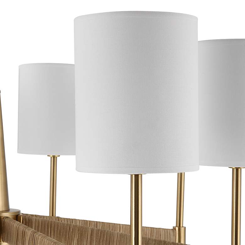 Image 5 Uttermost Lautoka 32" Wide Warm Brass 8-Light Chandelier more views