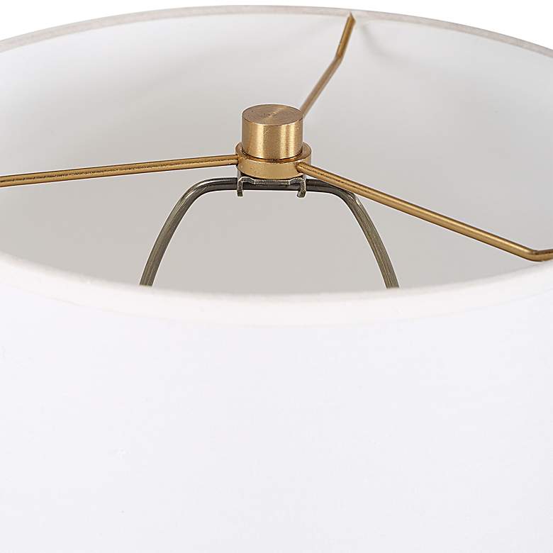 Image 7 Uttermost Lautoka 36" Steel and Rattan Modern Buffet Table Lamp more views
