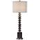 Uttermost Lauzon Burnished Silver Buffet Table Lamp