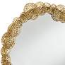 3_Uttermost Layered Lotus Leaf 33 1/2" Wide Gold Round Wall Mirror more views